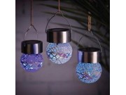 Cole & Bright Mosaic Hanging Bauble (solar powered)